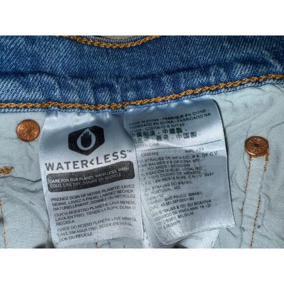 Levi's Premium 501 Skinny W 31 L 28 Fringed ankle - Picture 6 of 7